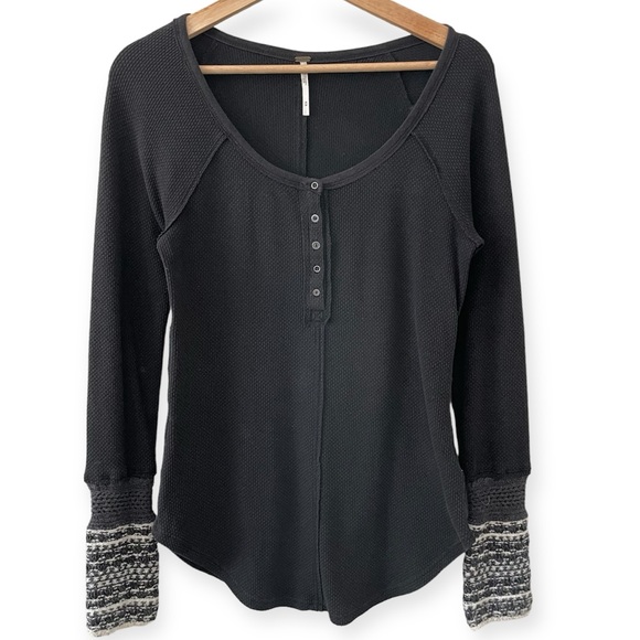 Free People Tops - Free People Ski Lodge Sweater Cuff Long Sleeve Thermal medium